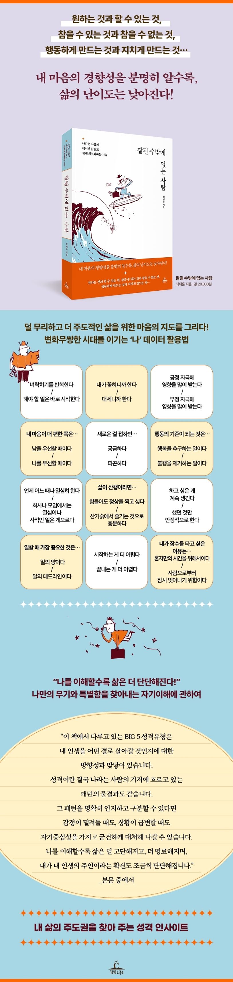 잘될 수밖에 없는 사람 - 나라는 사람의 데이터를 읽고 삶에 최적화하는 기술 - 영풍문고